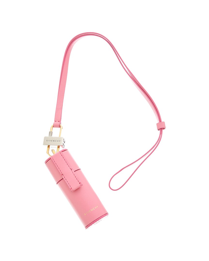 Givenchy Leather Lipstick Case In Pink