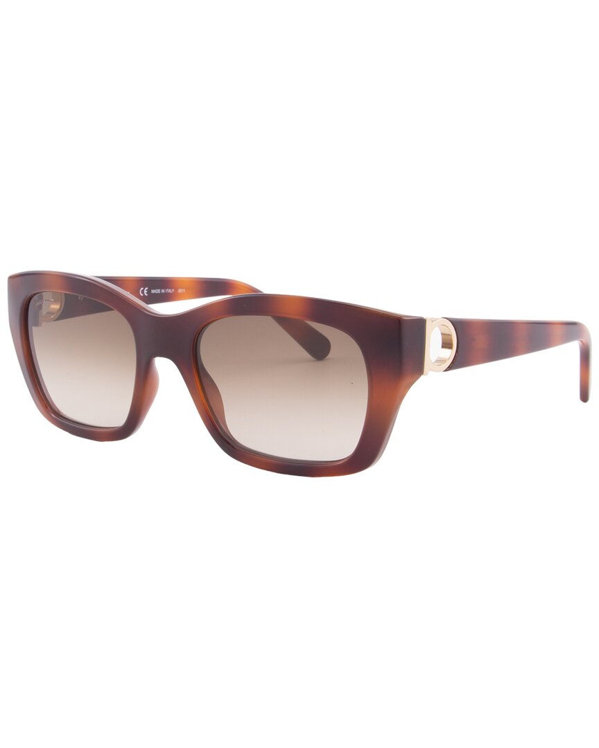 Ferragamo Women's Sf1012s 53mm Sunglasses In Brown