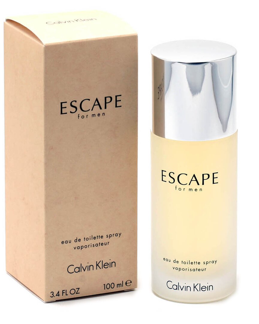 Calvin Klein Men's 3.4oz Escape Eau De Toilette Spray In White