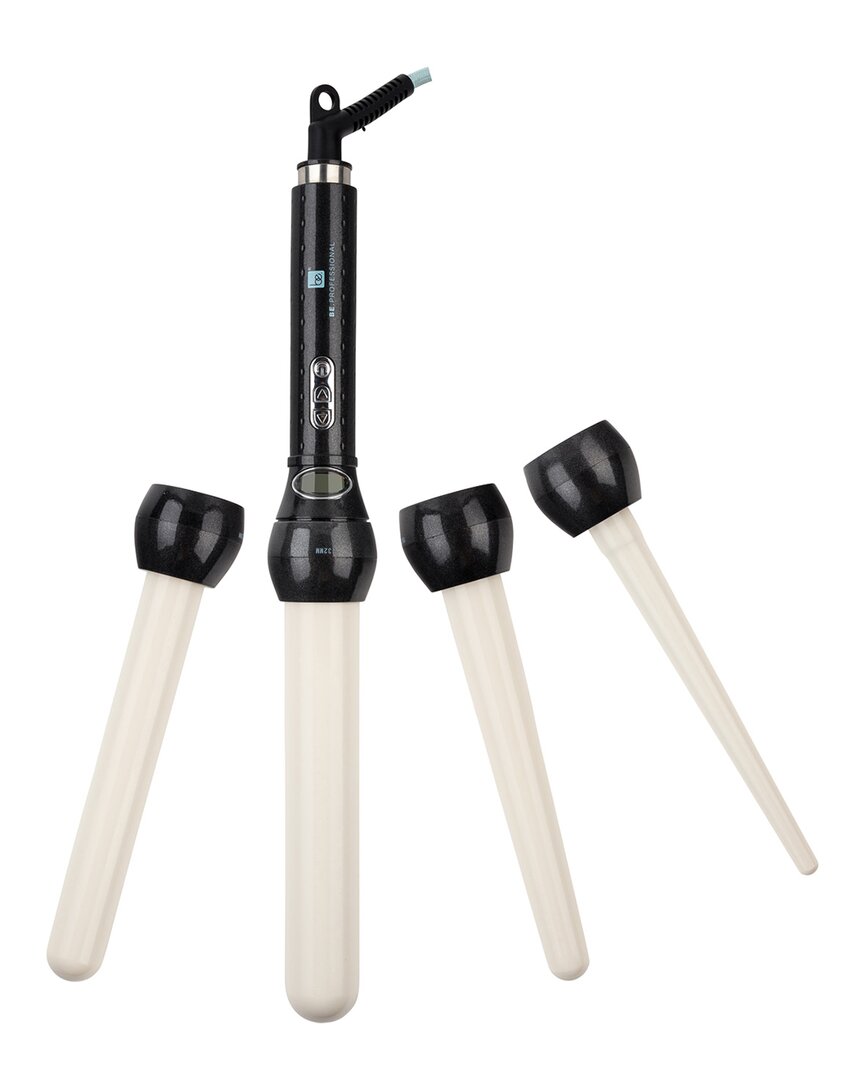 BE PROFESSIONAL BE. PROFESSIONAL 4-IN-1 INTERCHANGEABLE THERMOLON DIGITAL PERFECT CURL IRON SET 