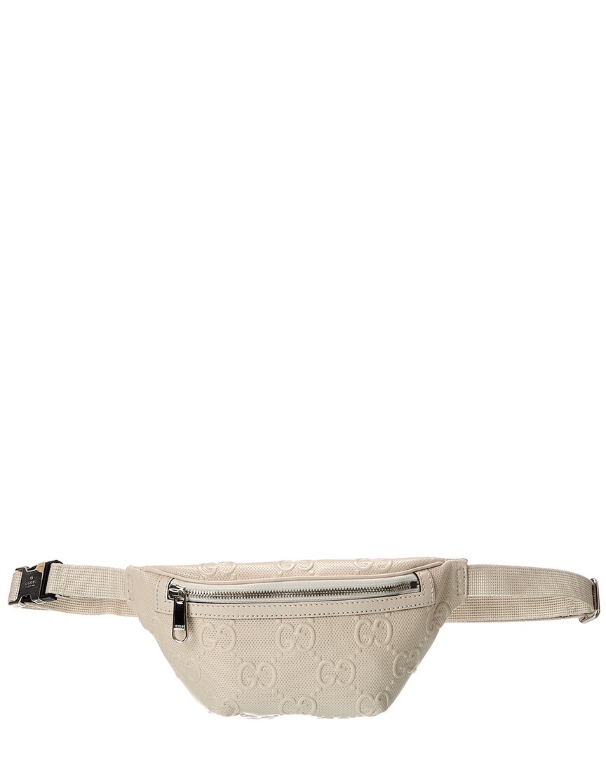Gucci Leather Belt Bag In White