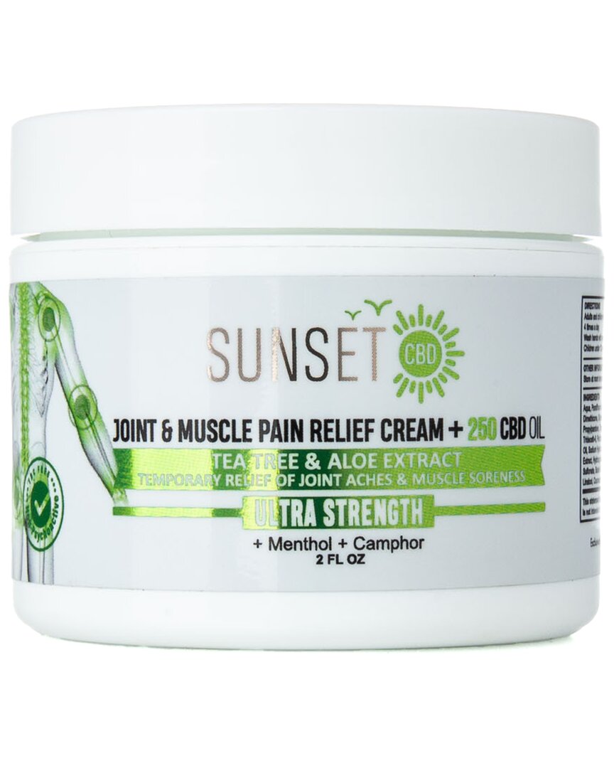 Sunset 2oz Tea Tree & Aloe Body Relief Cream - 250mg