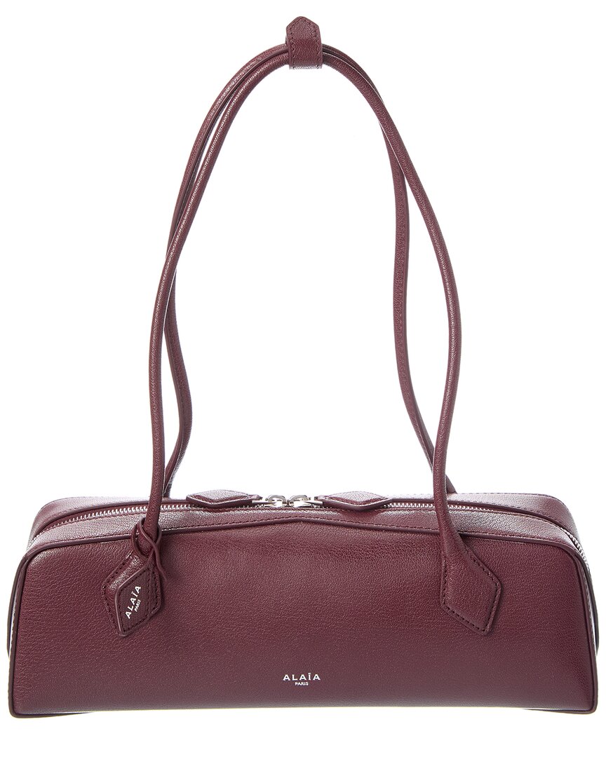 Alaïa Alaia Le Teckel Medium Leather Shoulder Bag In Red