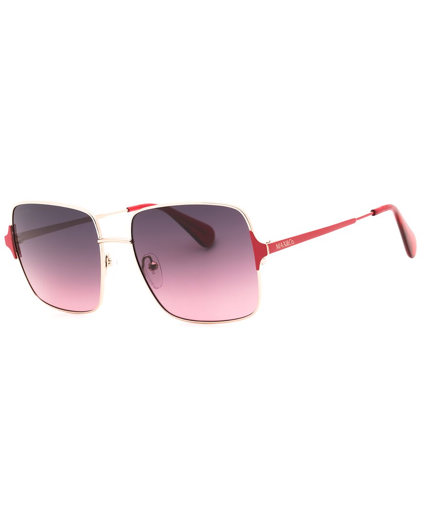 Max & Co By Max Mara Women's Mo0072 56mm Sunglasses In Pink
