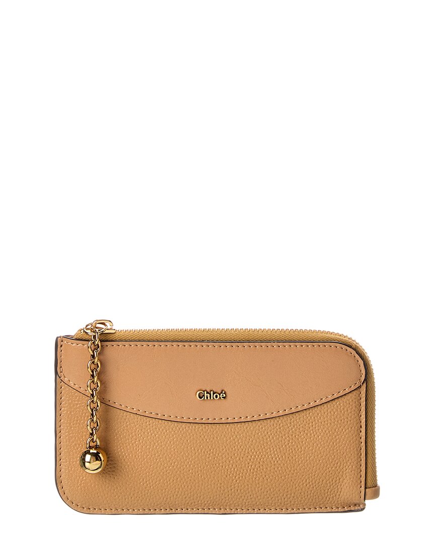 Chloé Leather Pouch In Brown