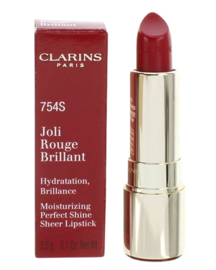 Clarins 0.1oz 754s Deep Red Lipstick