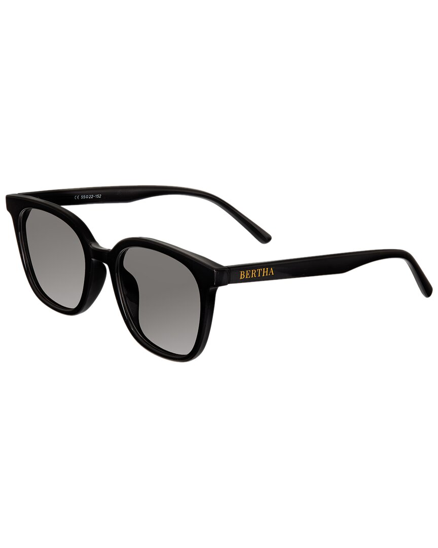 Bertha Women's Brsbr051c1 54mm Polarized Sunglasses In Black