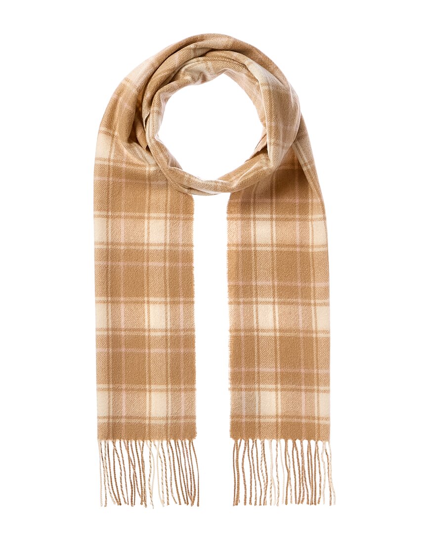 Shop Portolano Woven Fringe Cashmere Scarf In Pink