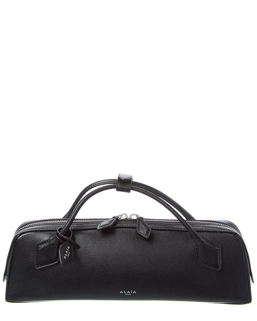 Alaïa Alaia Le Teckel Leather Clutch In Black