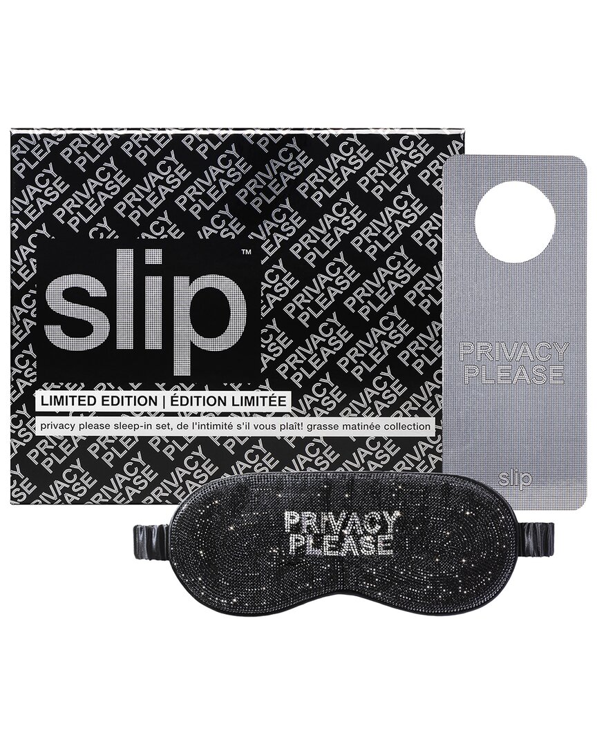 Slip ® Unisex Pure Silk Crystal Gift Set - Privacy Please