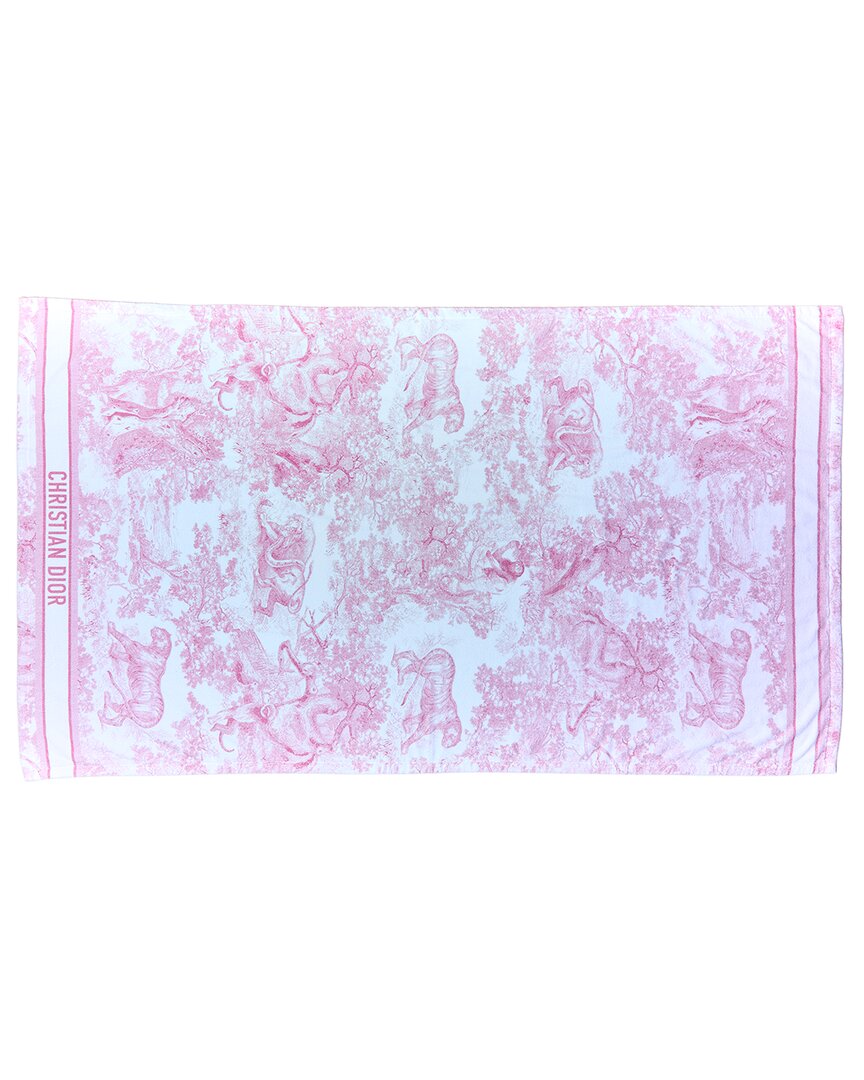 Dior Iviera Toile De Jouy Towel In Multi