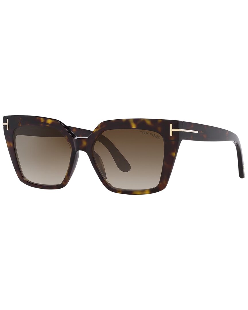 Tom Ford Women's Winona Sunglasses, Gradient Tr001637 In Brown