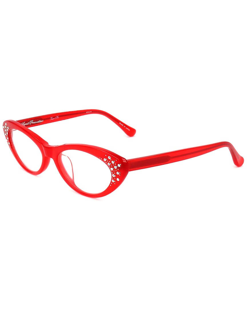 Linda Farrow Agent Provocateur By Women's Ap21 52mm Optical Frames In Red