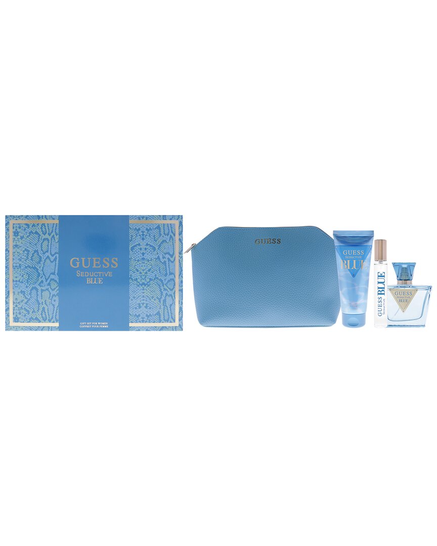 Guess Women's  Seductive Blue 4pc Gift Set