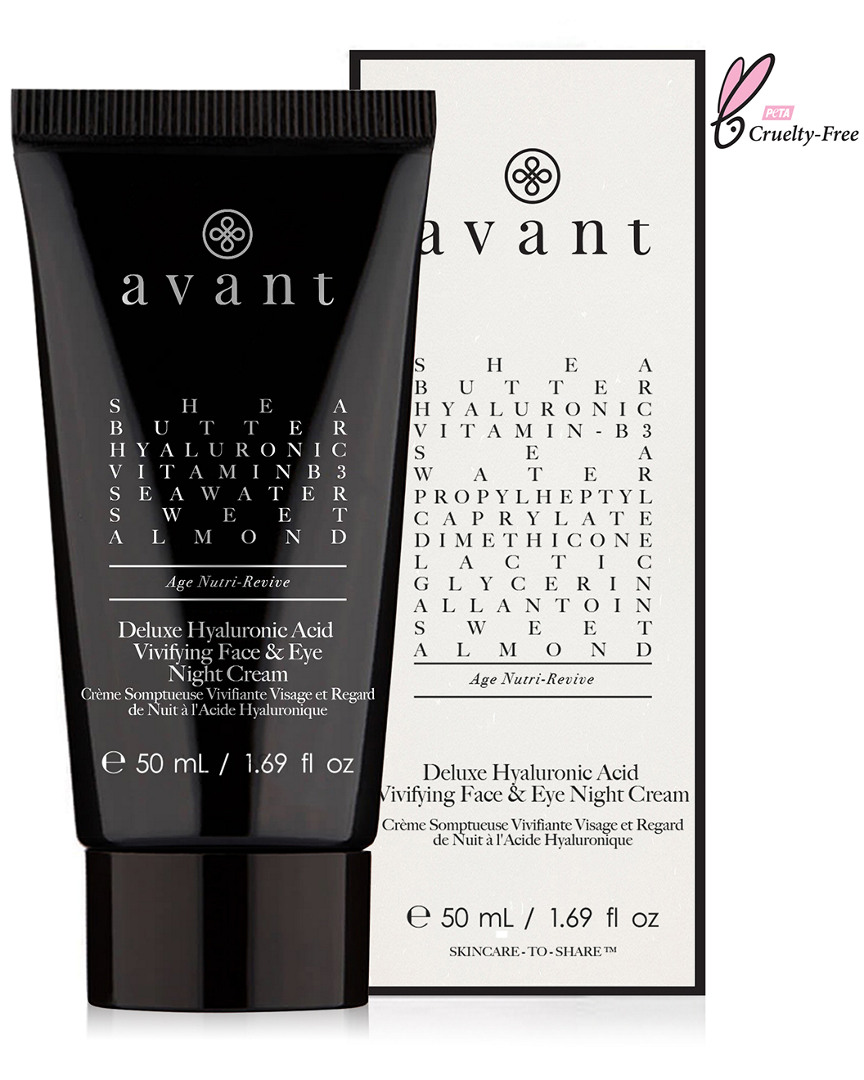 Avant Skincare 50ml Deluxe Hyaluronic Acid Vivifying Face & Eye Night Cream