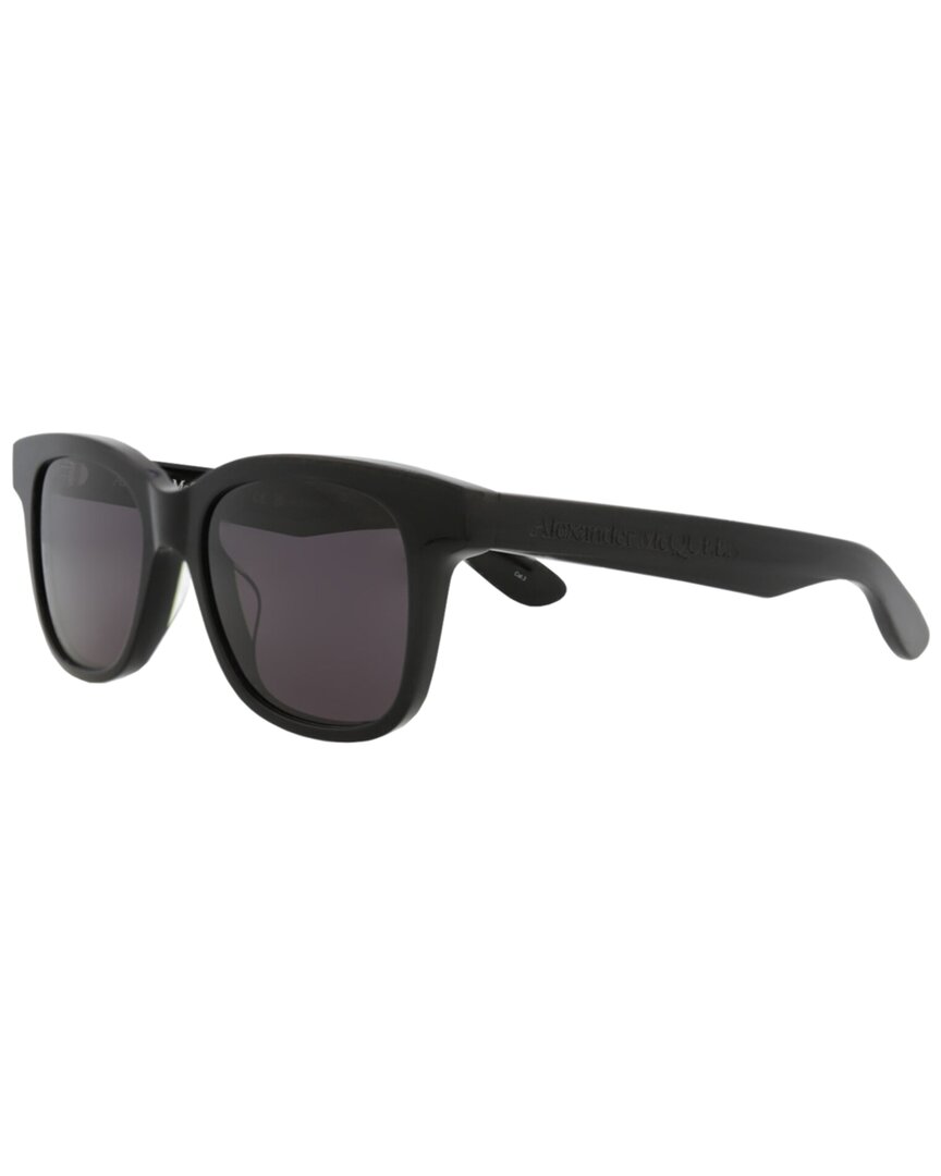 Alexander Mcqueen Square-frame Acetate Sunglasses In Black