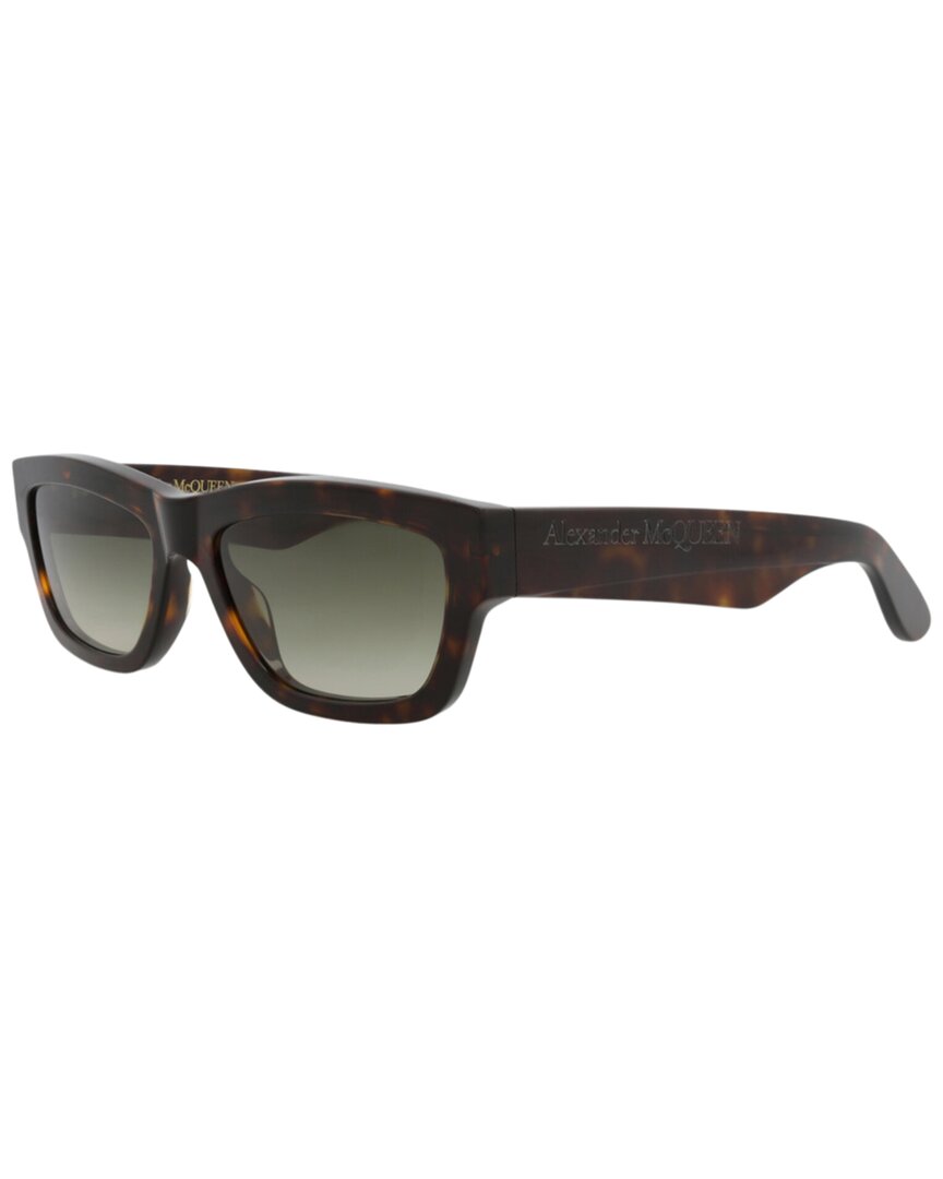 Alexander Mcqueen Unisex Am0419s 56mm Sunglasses In Black