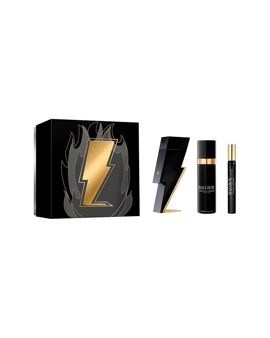 Carolina Herrera Men's Bad Boy Gift Set Fragrances 8411061064627 In Black