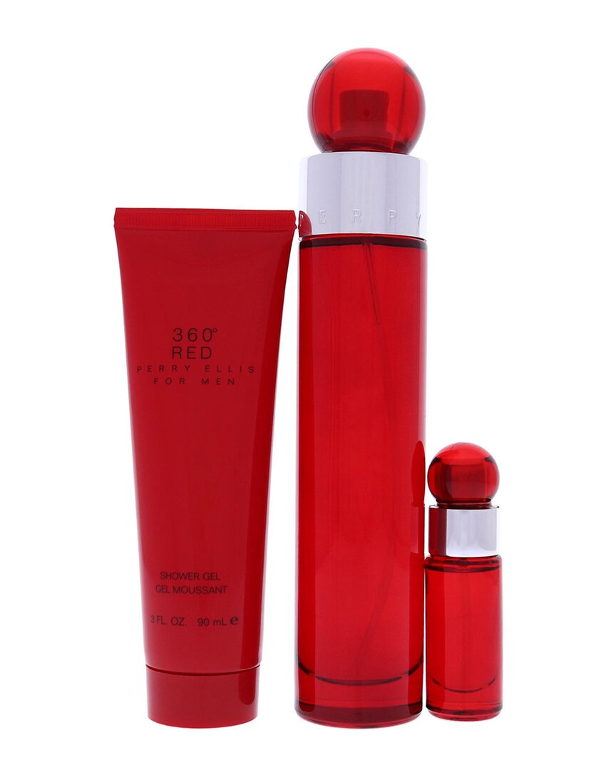 Perry Ellis Men's 360 Red 3pc Gift Set In Red