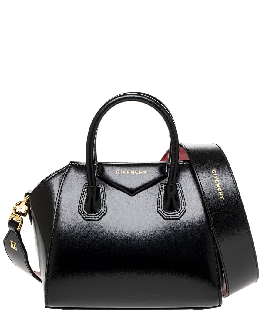 Givenchy Women Box Leather Antigona Mini Handbag In Black
