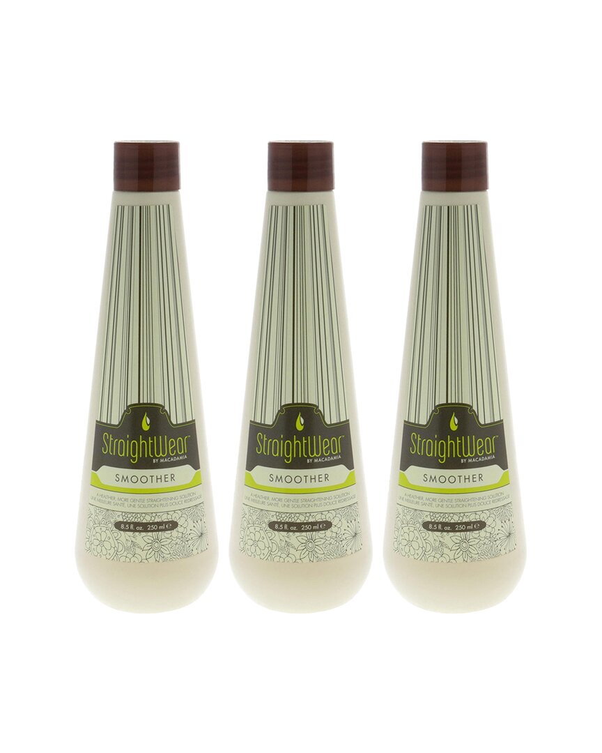 Macadamia Oil Unisex 8.5oz Straightwear Smoother Straightening Solution In Multi