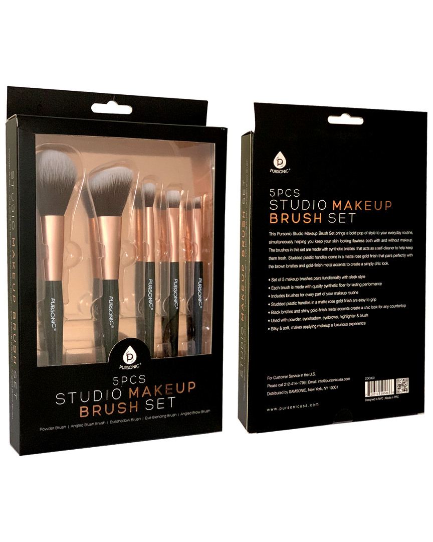 Pursonic 5pc Studio Makeup Brush Set
