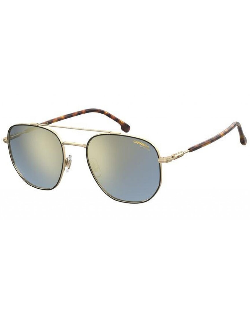 Carrera Blue Mirror Square Men's Sunglasses  236/s 00nr/2y 54 In Gold
