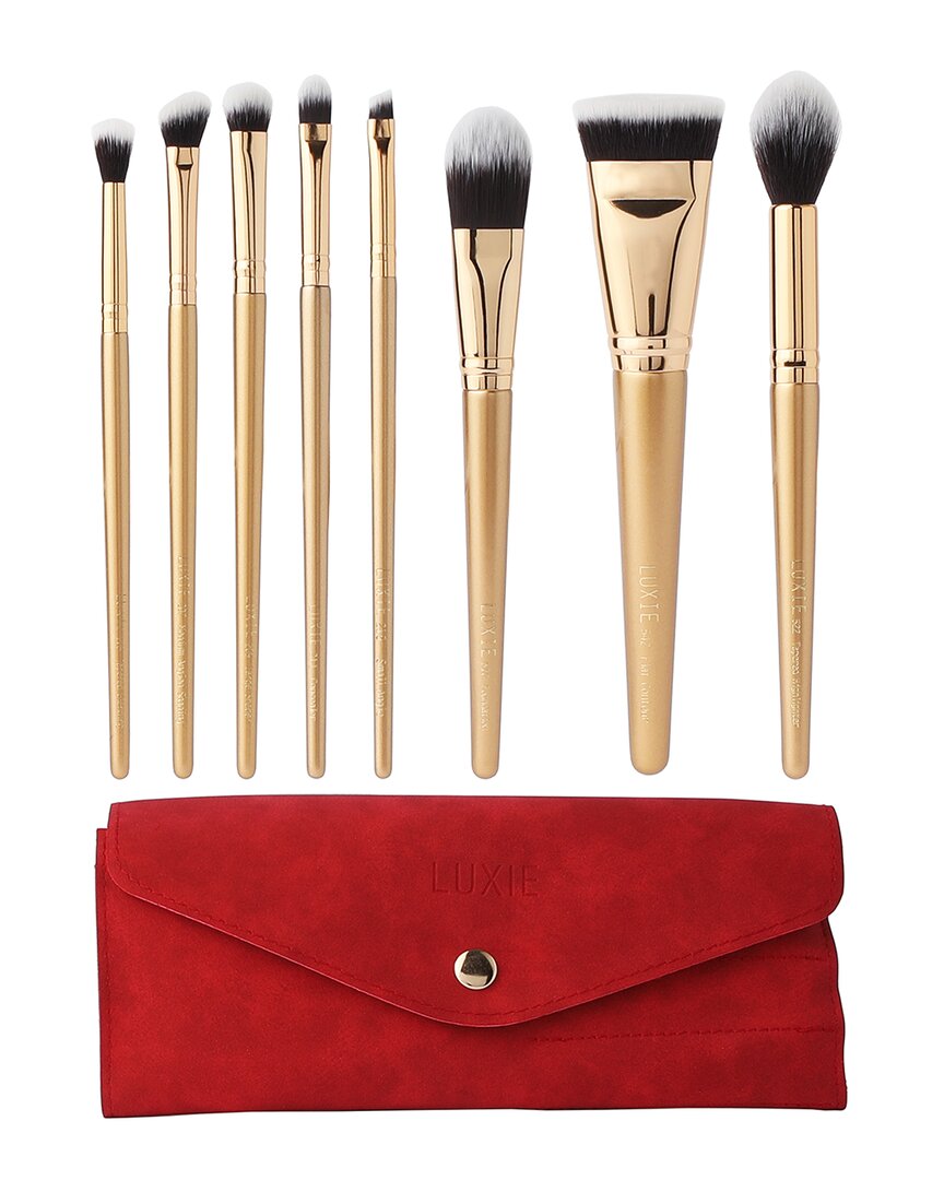 Luxie Beauty Glitter And Gold Brush Set