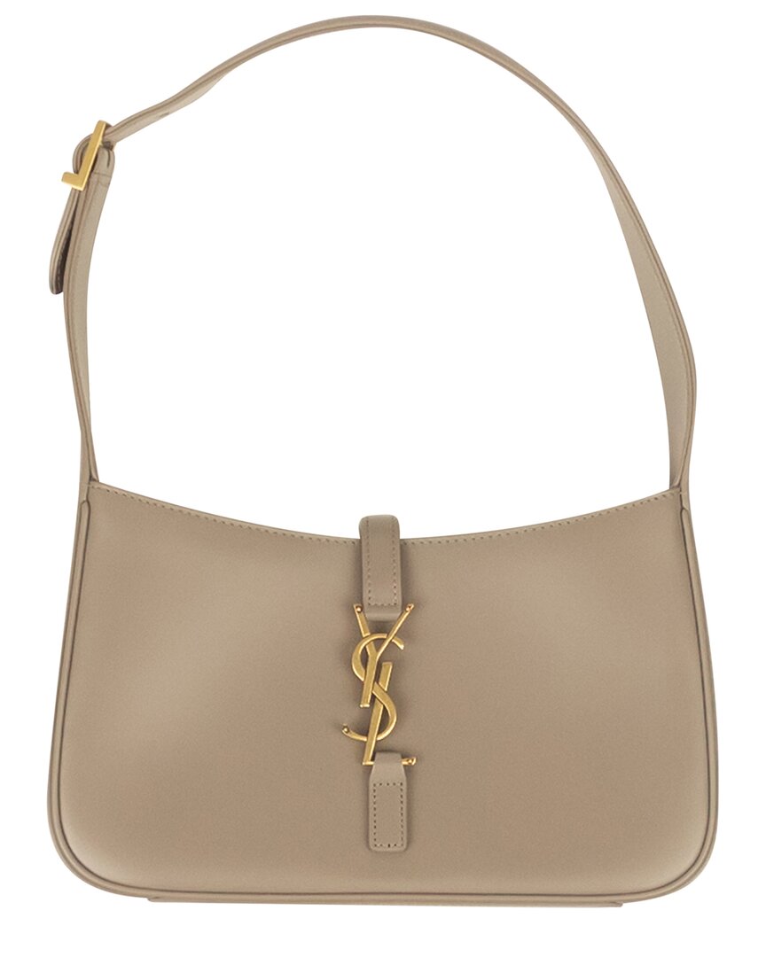 Saint Laurent Le 5 A 7 Ysl Shoulder Bag In Smooth Leather In Brown