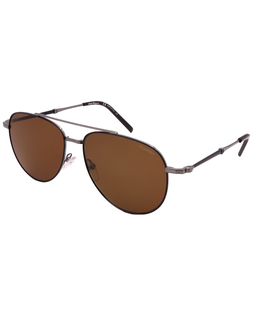 Ferragamo Unisex Sf226s 58mm Sunglasses In Grey