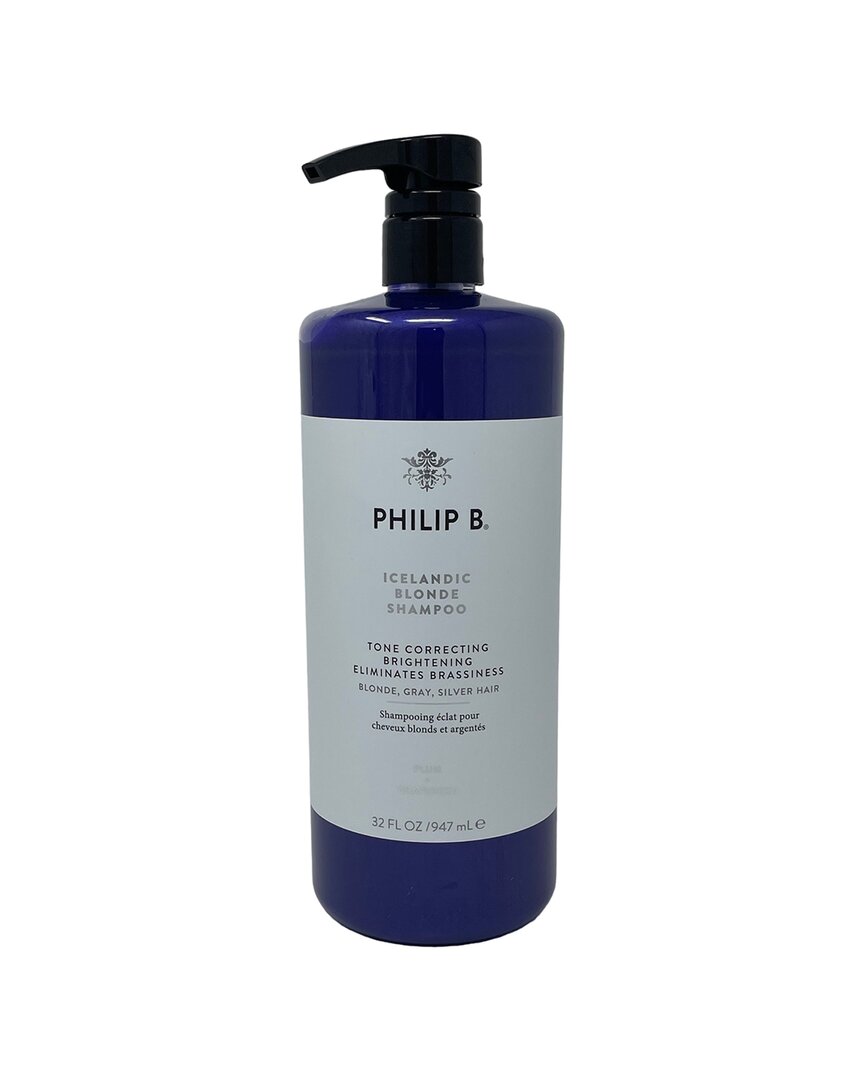 Shop Philip B . Unisex 32oz Icelandic Blonde Shampoo