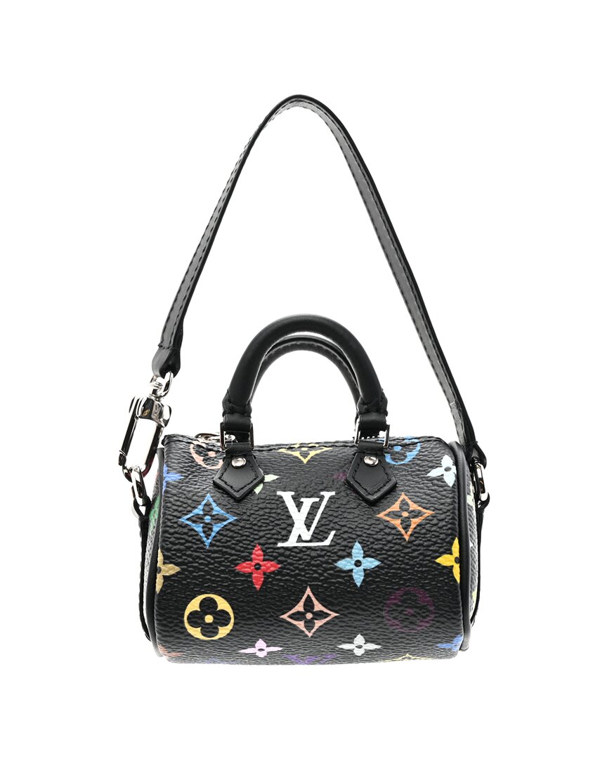 Pre-owned Louis Vuitton Lv X Tm Monogram Multicolor Micro Speedy Bag Charm (authentic  Pre-loved)