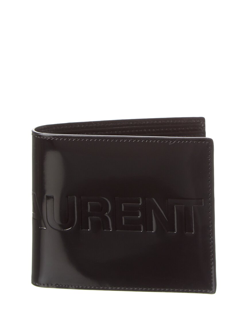 Saint Laurent East/west Leather Wallet In Brown