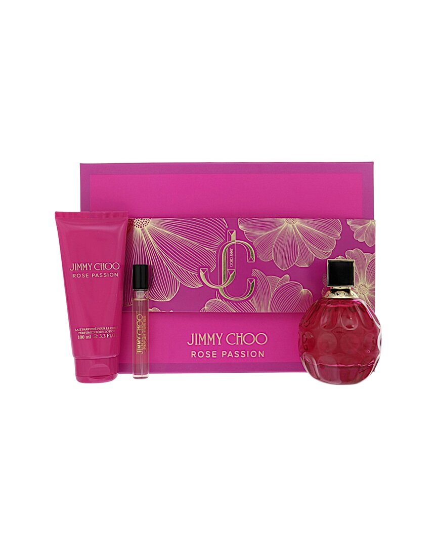 Jimmy Choo Women's 3pc Rose Passion Gift Set