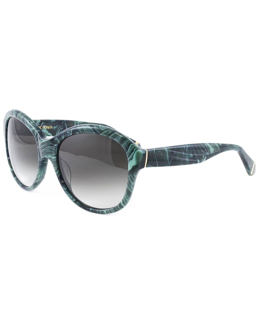 Zac Posen Women's Marlene 57mm Sunglasses In Green