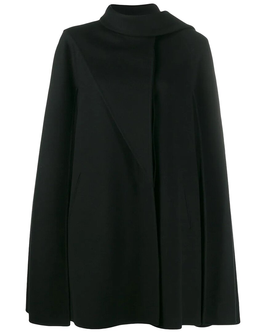 Valentino Logo Cape In Black
