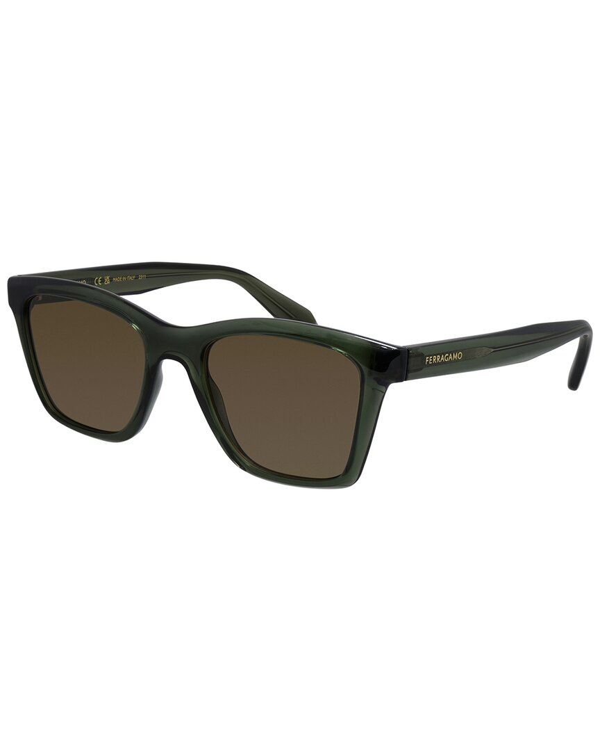 Ferragamo Women's Sf 2001s 54mm Sunglasses In Green