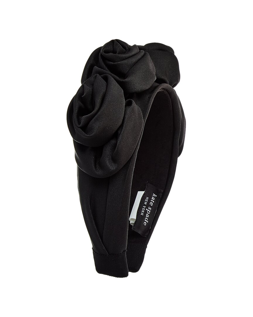 Kate Spade New York Rose Florettes Headband In Black