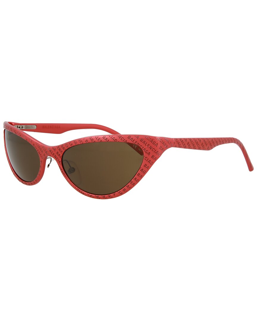 Shop Balenciaga Women's Bb0068s 58mm Sunglasses In Red