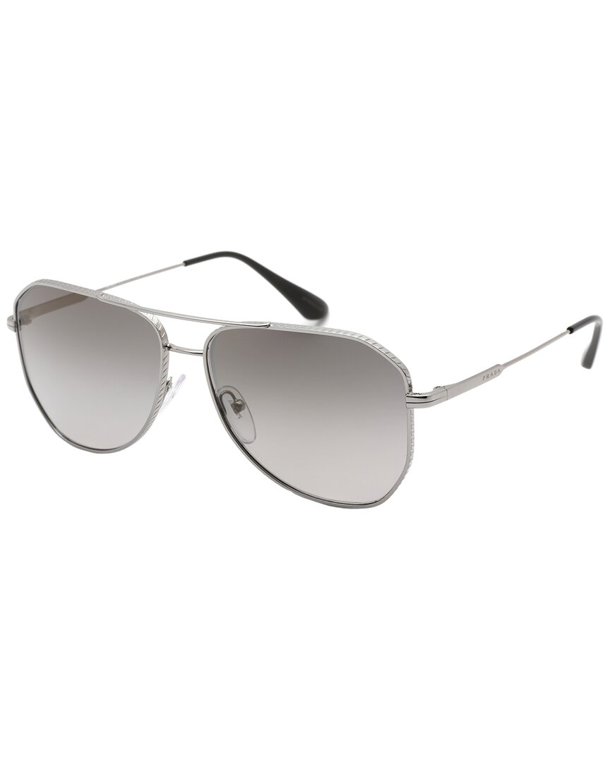 Prada Men's Pr63xs 58mm Polarized Sunglasses In Grey