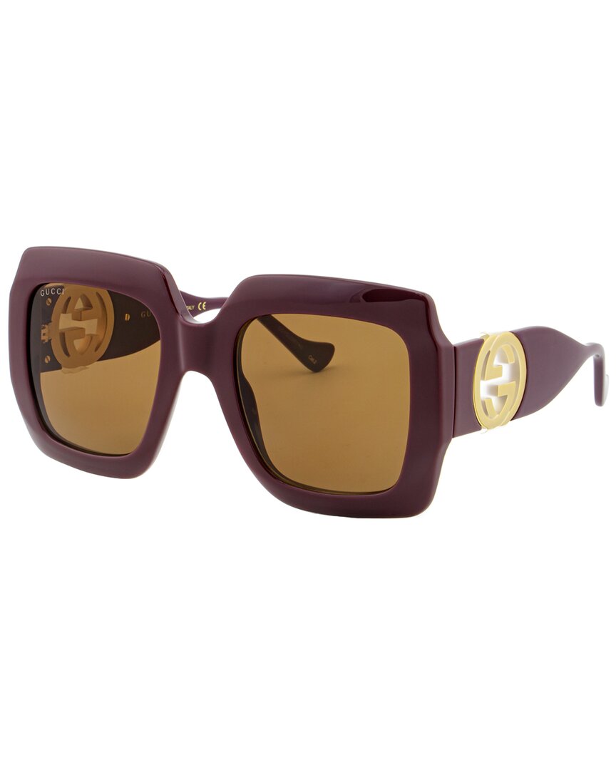 Gucci Gg1022s W 007 Square Sunglasses In Brown ModeSens