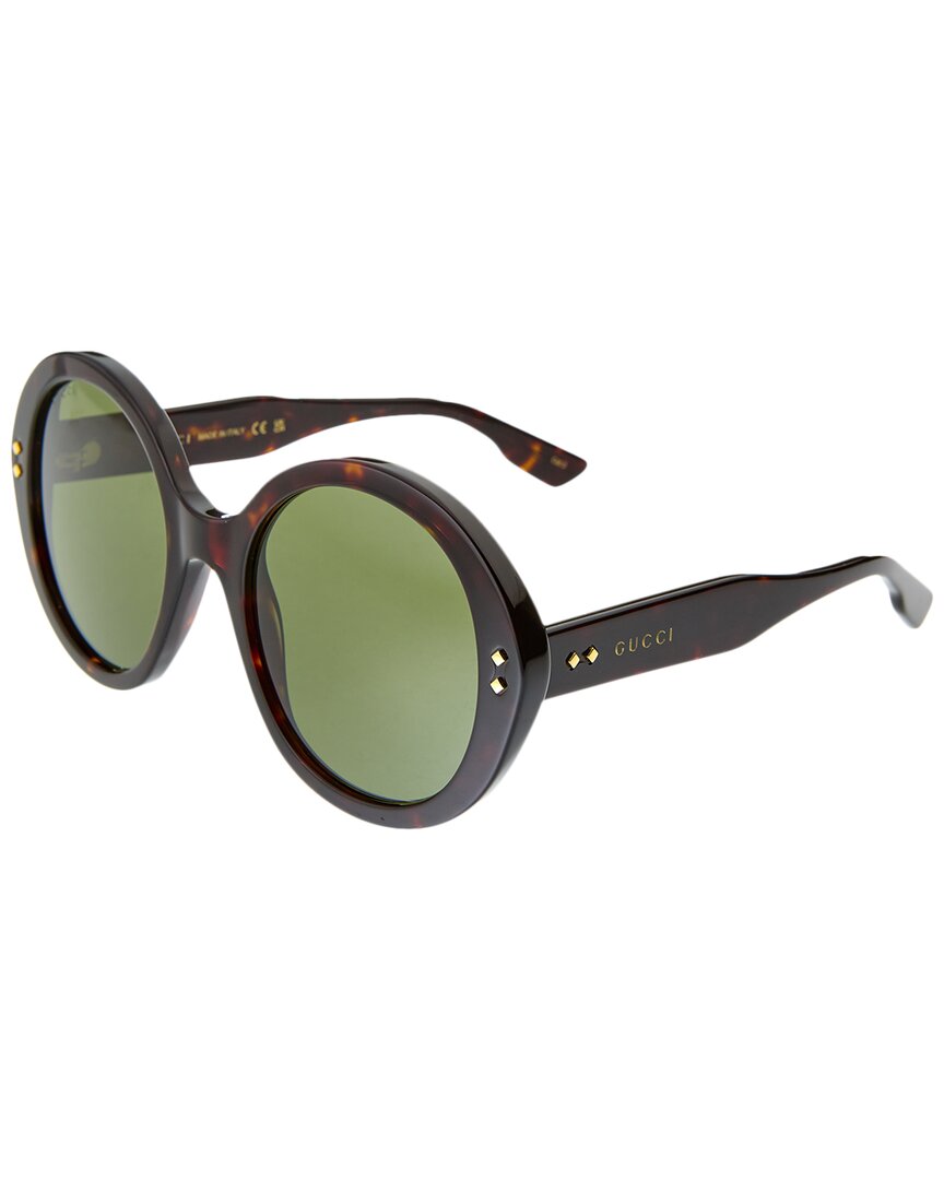 Gucci Nouvelle Tortoiseshell Round Sunglasses In Brown