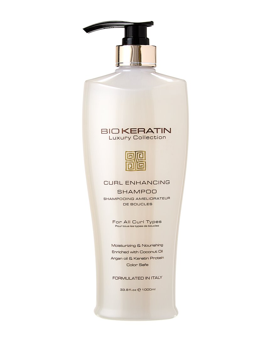 Biokeratin Unisex 33.8oz Bk Luxury Curl Enhancing Shampoo In White