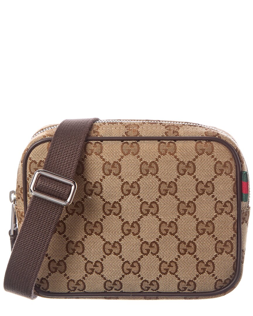 Gucci Mini Gg Canvas Shoulder Bag In Neutral
