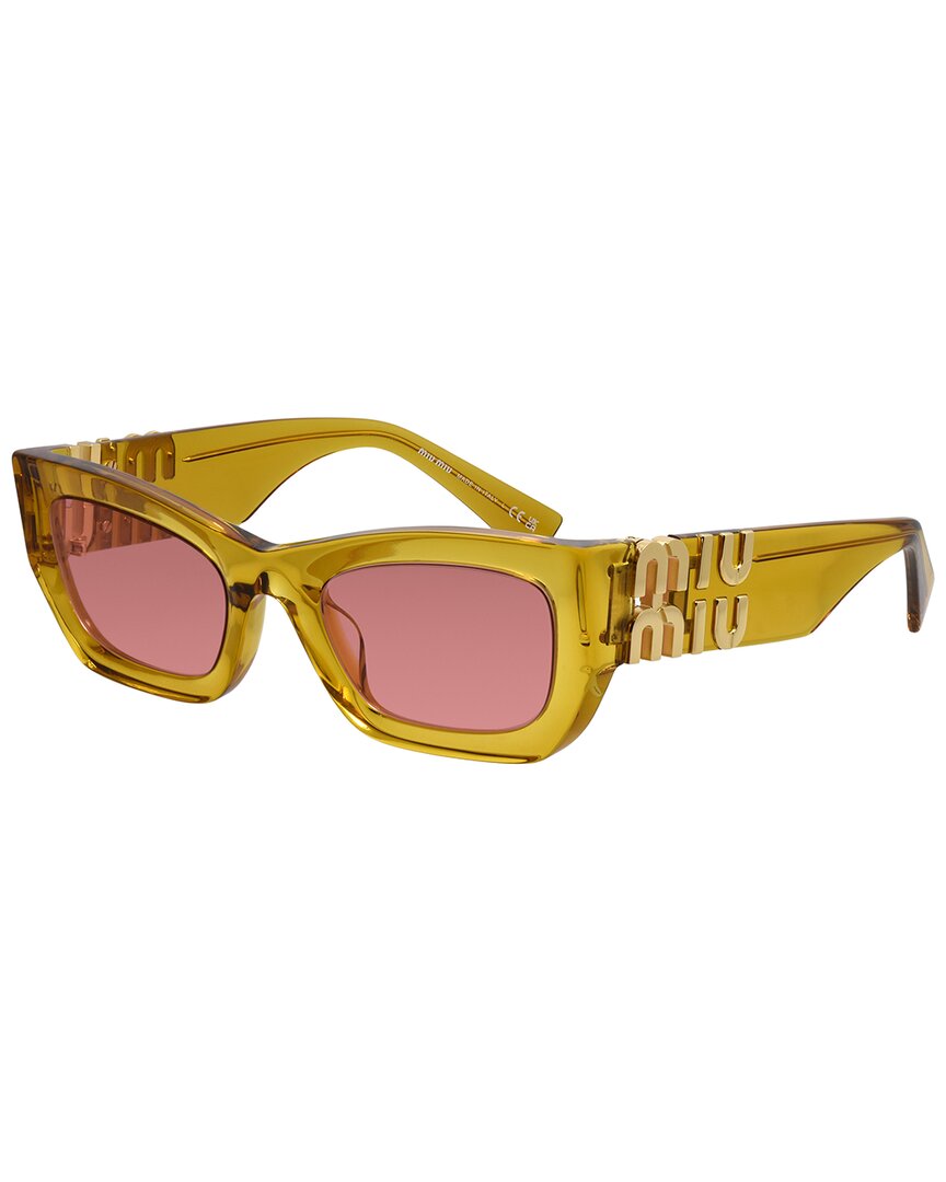 Miu Miu Women's Mu09ws 53mm Sunglasses In Green