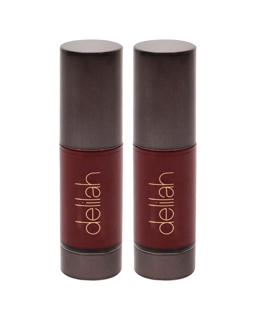 Delilah Women's 0.24oz Retro Colour Intense Liquid Lipstick Pack Of 2