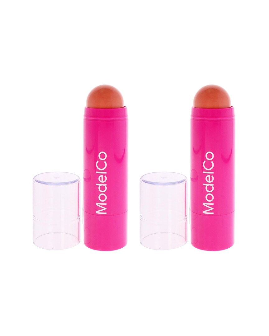 Modelco Women's 0.176oz Nude Peach Glow Stick 3-in-1 - Pack Of 2