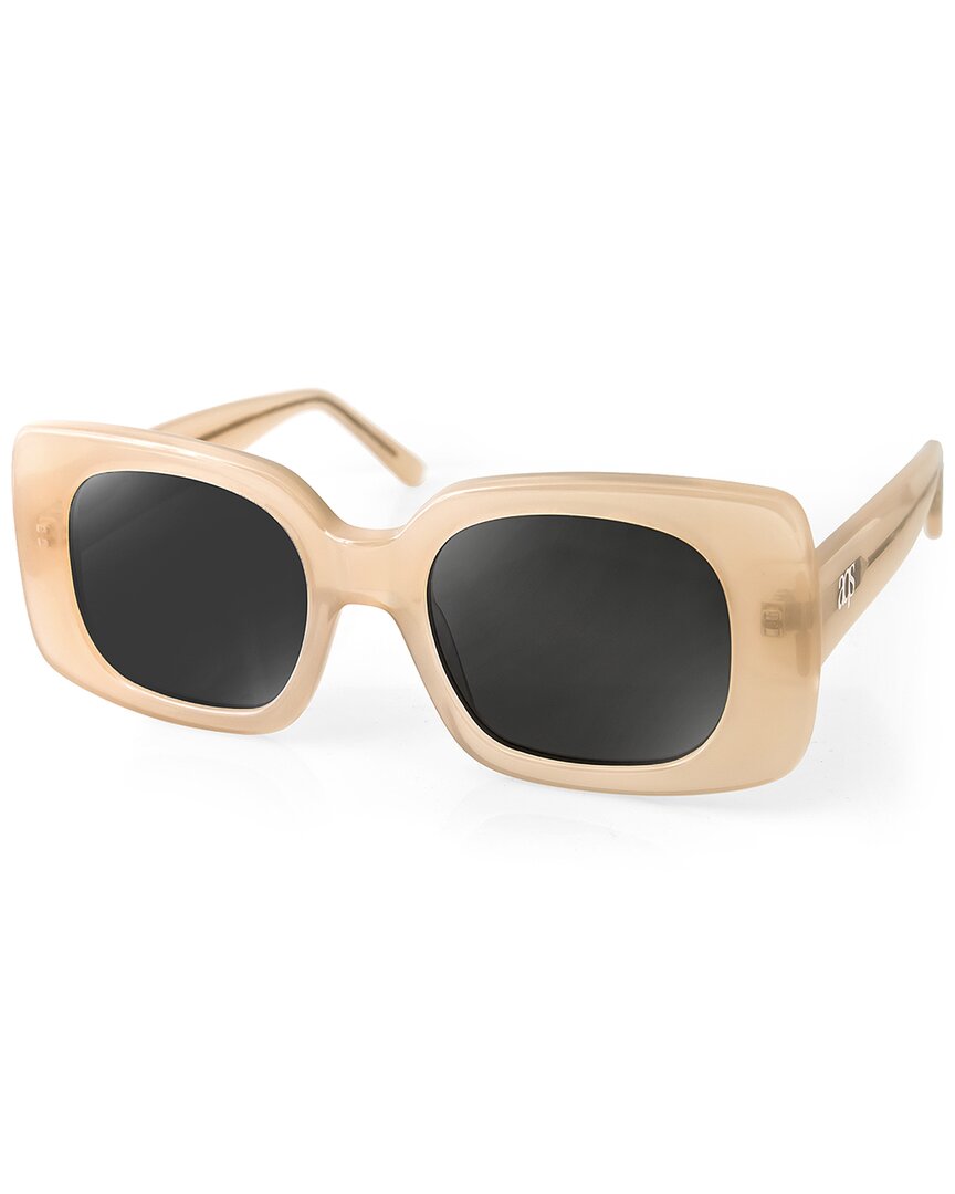 Aqs Unisex Cassie 52mm Polarized Sunglasses In Brown