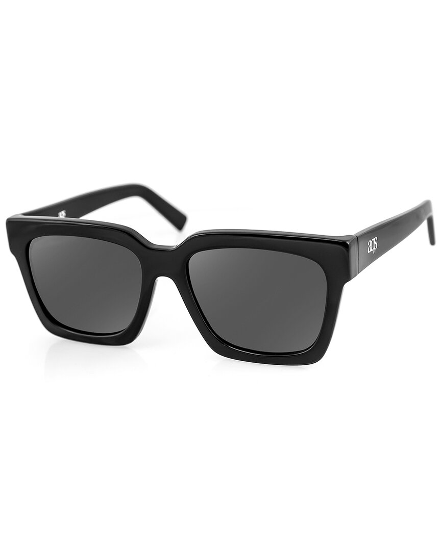 Aqs Unisex Lexi 52mm Polarized Sunglasses In Black