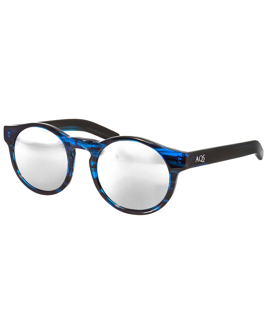 Aqs Unisex Benni 49mm Polarized Sunglasses In Blue